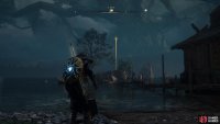 You can hop along the shipwrecks to reach the small island where the chest can be found.