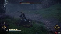 When Amric falls to the ground from a cliff, you can spam attacks or stomp him while he’s incapacitated.