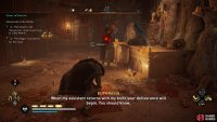 Interact with the assassination event when the guards have moved away from Little Mother and Richardis.