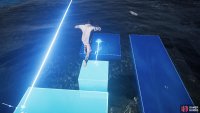 Use the unstable platform to reach the last projector.