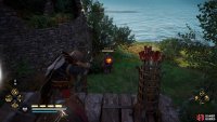 Kill and loot the Goliath for the key to the tower.