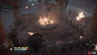 Light the brazier on the towers with your torch.
