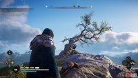 Jump off the tree on the cliffs east of Dun Ardtreck, then swim south until you see the shard.