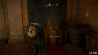 You’ll find the chest inside the villa behind the locked door.