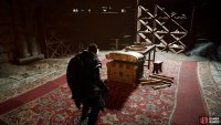 You’ll find the chest in a small room to the southwest of the main room in the bureau.