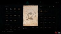 The treasure map is in your inventory once you’ve looted it.