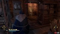 Move the barricades south and east to gain access to the chest.