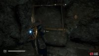 You’ll need to move the large stone before you can proceed.