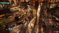 Follow Ceolbert through the market and protect him from the attacking guards.