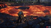 You’ll need to obtain the hammer from the centre of the lava pit.