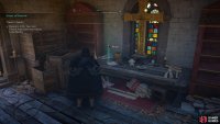 Before you leave the church, explore the second floor for some clues regarding the location of the Little Mother.