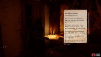 Once you’ve unlocked the door to Charles’ room, you’ll find a note indicating his location inside.