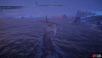 Sail to the right of the sea lion island.