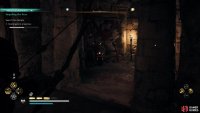 Use the fire pot to break through the barricade.