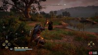 You can shoot the pots out of Faith’s hand as she charges you with them.