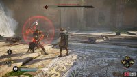 You’ll need to dodge or roll away from red rune aura attacks, or interrupt them with your own special abilities.