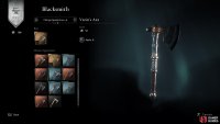 Even if you’ve upgraded a weapon or armor piece to Mythical, you can still select a design from its downgraded versions while using the mythical version for its stats. Note the star in the top left when the design is applied.