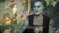 The fish will turn into a Jotun and he’ll reveal that he’s been enjoying life as a fish.