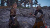 The woman will ask you to help her turkey return to her