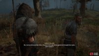 The Norse Man will explain that he is blind