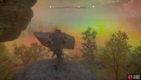 Then, you’ll need to do some parkour up some sky rocks. 