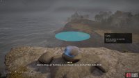 Next, find the second largest rock and place it at the center of the first rock. 