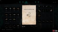 The treasure hoard can be found at the stone spiral design 