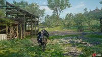 to unlock the chest you’ll need to find the key on the tree behind the house.