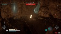 head up the wall in the big lava room to find a secret cave where the uncut gemstone can be found.