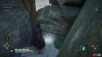 up behind the giant statue’s hammer.