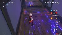 Wait until the tiles stop glowing before passing over them.