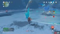 an attack whilst picking up a Scarlet Quartz will destroy the Ice Crystal, to get these, defeat the smaller enemies.