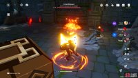 whilst invisible, he can charge at you and deal major damage, be ready to dodge as soon as you see this