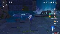 Take the circular stone elevator up
