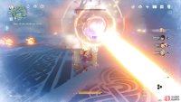 Dodge towards and then to the side to avoid the laser