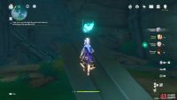One can be found on top of a broken pillar near the entrance of the room