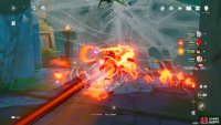 attack it with Pyro to destroy the web so you can