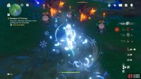 Use a geo character to destroy the Rock shieldwall Mitachurl’s shields.