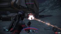 Defeat a group of batarians guarding the exterior of the facility,