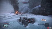 Once across the bridge you’ll have to shoot down a Geth Armature.