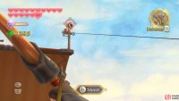 Shoot an arrow at the eye switch.