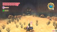 Roll a Bomb into this tunnel to blow up the rubble further in.