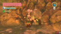After emerging to the left, roll a Bomb back into the tunnel to blow up the rubble further in.