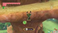 Go a bit left, then drop down from the path.