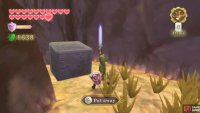 After activating this cube, you can drop down ahead of it.