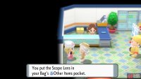 Then head to the east to find the Poké Mart and pick up your free Scope Lens