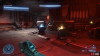 You’ll find ammo crates to replenish ammunition as you move through the ship.