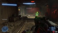 The first Spartan Core is found at the top of the elevator just as you exit it.