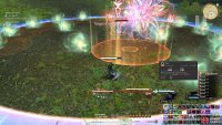 The trail you leave behind will explode with three AoE explosions. One after another.