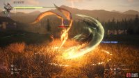 Also in melee range, Aruna can perform a Wind Slash with either arm.